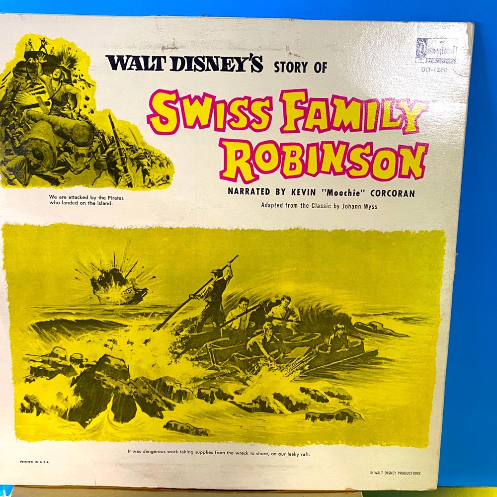 Walt Disney’s Swiss Family Robinson Disneyland Vintage Vinyl Record DQ-1280 12” - Picture 10 of 15